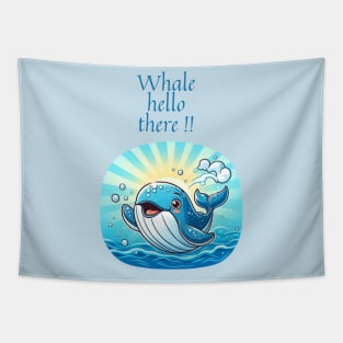 nasty whale Tapestry