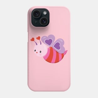 Cute Bee Valentine's day Design Phone Case