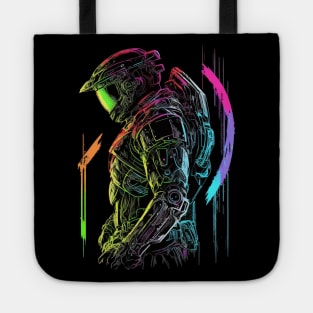 Halo Master Chief Neon Design - Original Artwork Tote