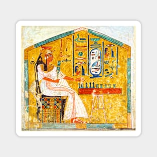 Queen Nefertari Playing Senet, Board Game Egypt Magnet