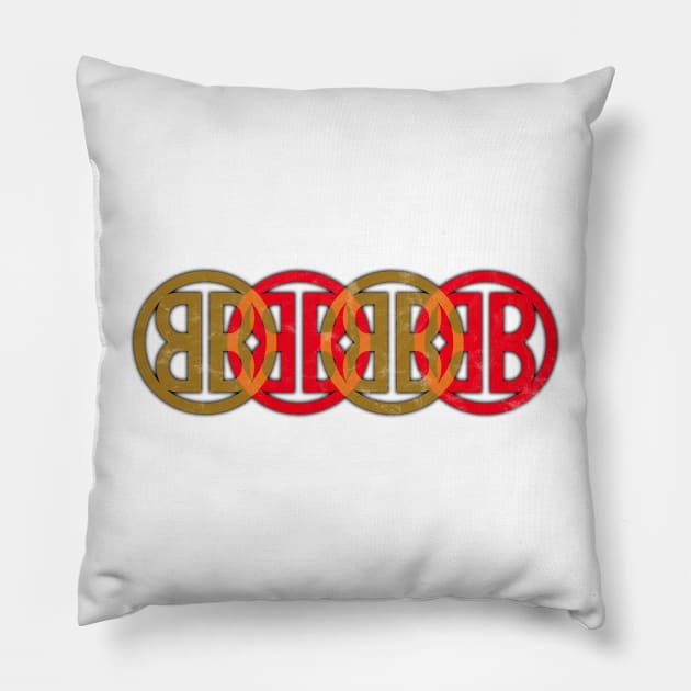 Buckaroo Banzai Opening Title Logo *distressed Pillow by JBear's T's & Stuff