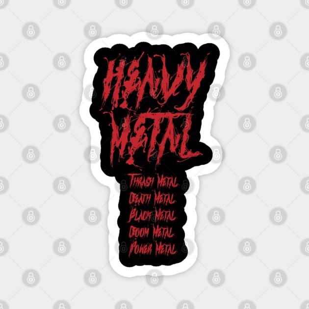 Heavy Metal Tour Magnet by CTShirts