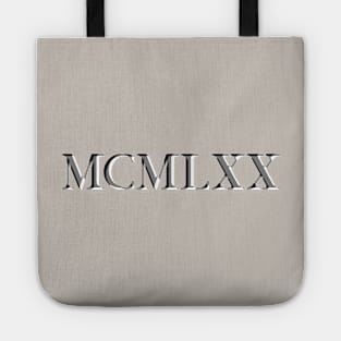 Roman Numeral 1970 Tote