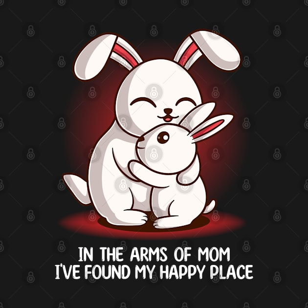 Cute Kawaii Bunny Hugging His Mom | Gift For Mothers Day by Eluvity