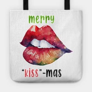 Merry kissmas Tote