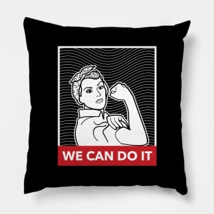 We can do it feminism Pillow