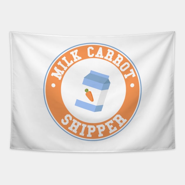 Enhypen milk carrot shipper typography Tapestry by Oricca