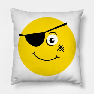 Emoji - pirate face Pillow