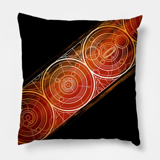 Gallifreyan Streak Pillow by Circulartz