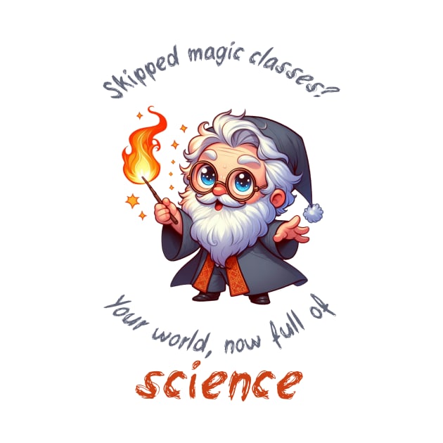 Cute Wizard Magic vs Science by Dmytro