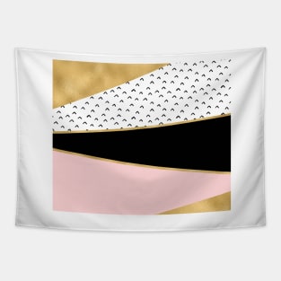 Grand geometric rose golden tones Tapestry