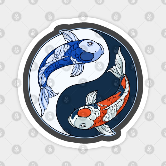 Yin Yang Koi Fish Gift Magnet by Linco