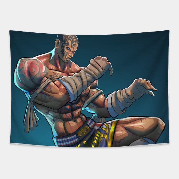 Tekken 7 Fanart - Fahkumram Collection Tapestry by Beckley Art