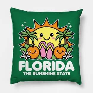 Florida The Sunshine State Pillow