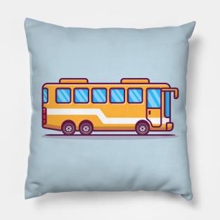 Bus Cartoon Pillow