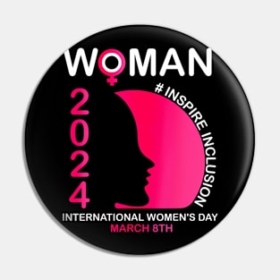 Inspire Inclusion International Womens Day 2024 Pin