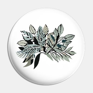 botanical sketch of leaves or flowers Pin