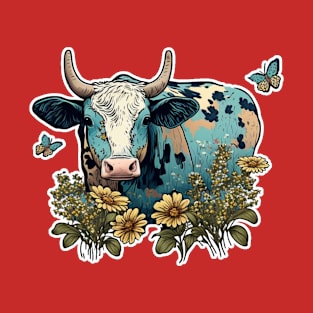 Water Colour Cow T-Shirt