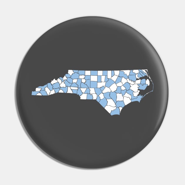 UNC North Carolina County Colors Pin by ilrokery