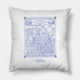 PRINCETON university map NEW JERSEY dorm decor graduate Pillow