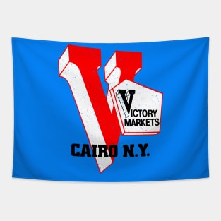 Victory Market Former Cairo NY Grocery Store Logo Tapestry