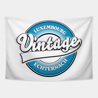 Echternach luxembourg vintage style logo Tapestry