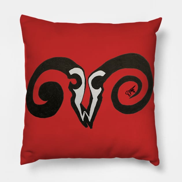 Zodiac - Aries Pillow by StormMiguel - SMF