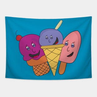 Smile Cute Ice cream Tapestry