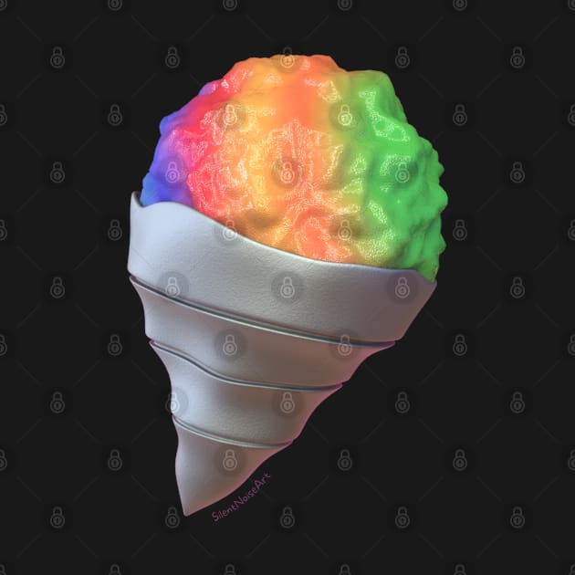 Rainbow Snowcone in 3D 🍧 by SilentNoiseArt