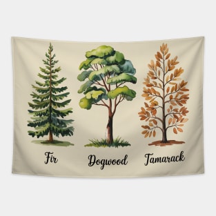 Subtle Tree Anti Trump Funny Fir Dogwood Tamarack Tapestry