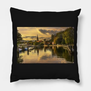 The Thames At Marlow In Late Afternoon Pillow