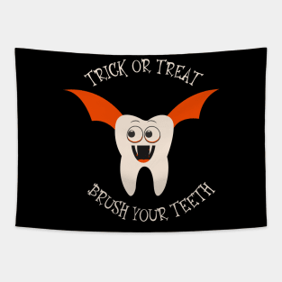 Trick or treat brush your teeth Tapestry