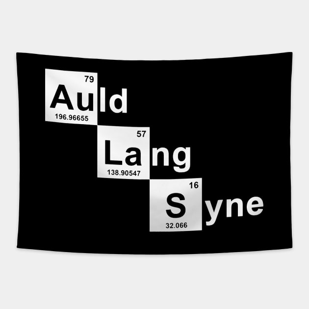 New Year 2024 Auld Lang Syne New Year Scientific Element Meme Tapestry by BoggsNicolas