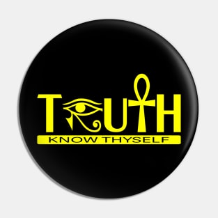 Truth Know Thyself Ankh Pin