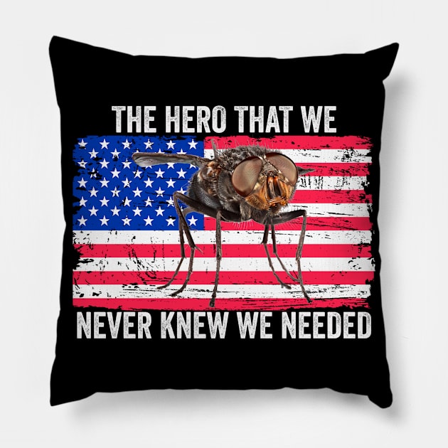 Hero We Never Knew We Needed Pence Fly Pillow by Swagazon