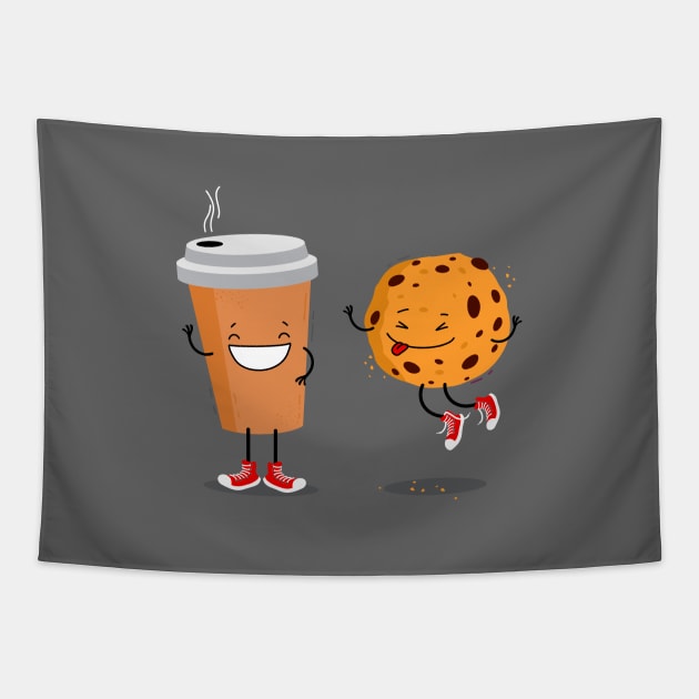 Coffee and cookie. Tapestry by hyperactive