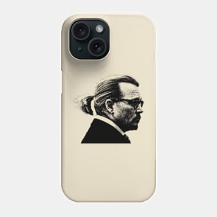 amber heard johnny depp Black Phone Case