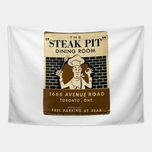 The Steak Pit Restaurant Matchbook Tapestry