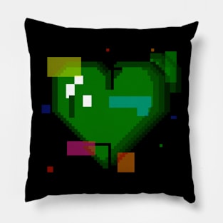 Corrupted Heart Logo Pillow