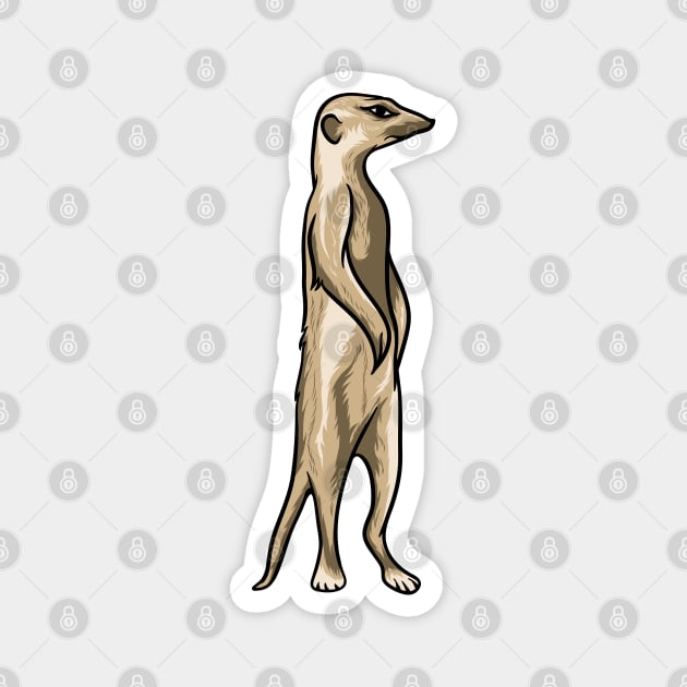 Meerkat Magnet by Sticker Steve