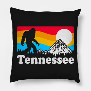 Tennessee Bigfoot, Funny Sasquatch Yeti Yowi Cryptid Science Fiction Smokey Mountains Pillow