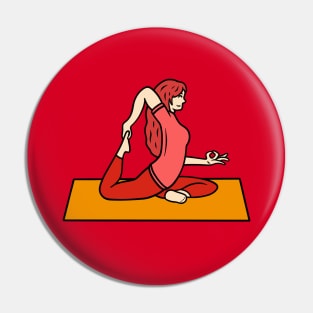 Yoga one legged king pigeon pose Pin