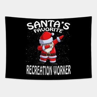 Santas Favorite Recreation Worker Christmas Tapestry