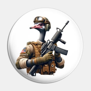 Tactical Ostrich Pin