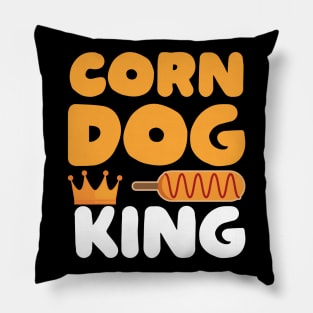 Corn dog king Pillow