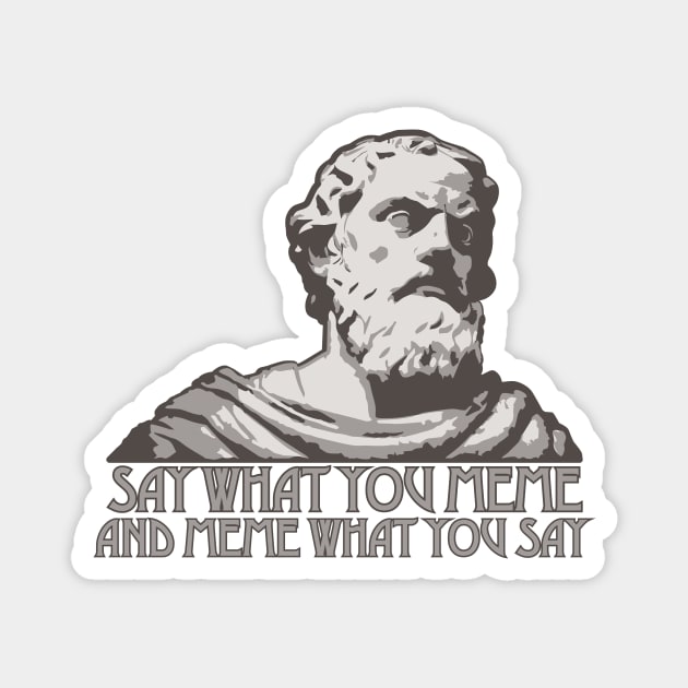 Say What You Meme and Meme What You Say Magnet by PeregrinusCreative