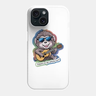 Funky Baboon Shredding Strings Phone Case