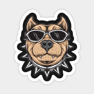 Pitbull Dog Lover Art Magnet