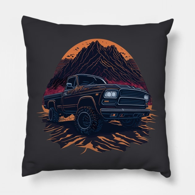 Dodge Ram Truck Pillow by Cruise Dresses