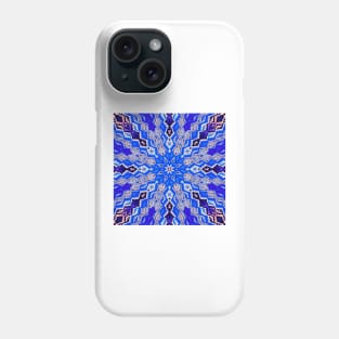 Blue mosaic Phone Case